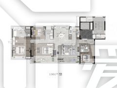 汀岸190㎡戶型