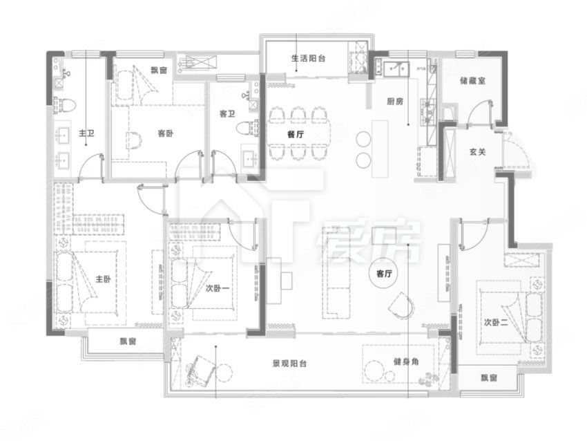 148㎡戶型