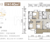 恒茂前湖攬境140㎡戶(hù)型