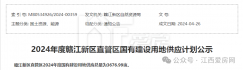 3677畝！贛江新區(qū)2024年供地計(jì)劃出爐！7宗居住用地分布在……